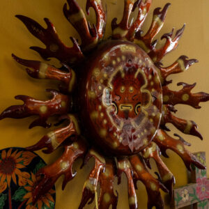 Aztec Sunburst Wall Emblem